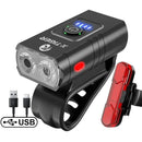 Farol de Bicicleta X-Tiger TurboLight 1200mAh com Power Bank