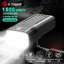 Farol de Bicicleta X-Tiger TurboLight 10000mAh com Power Bank - 12 LED