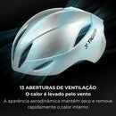 Capacete de Ciclismo X-Tiger Vermelho e Azul Modelo Raptor™