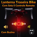 Lanterna Traseira para Bicicleta com Seta LED