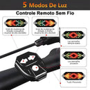 Lanterna Traseira para Bicicleta com Seta LED