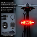 Lanterna Traseira para Bicicleta com Seta LED