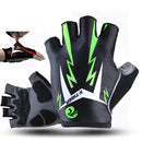 Luva de Ciclismo X-Tiger GripPro com Proteção de Impacto - Preto e Verde