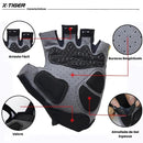Luva de Ciclismo X-Tiger GripPro com Proteção de Impacto - Preto e Rosa