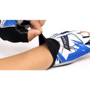 Luva de Ciclismo X-Tiger GripPro com Proteção de Impacto - Branco e Azul