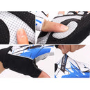 Luva de Ciclismo X-Tiger GripPro com Proteção de Impacto - Branco e Vermelho