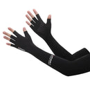 Par de Manguitos Unissex com Proteção Solar SportFashion Azul Cinza Preto