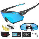Óculos de Ciclismo 5 Lentes Fotocromático X-Tiger Modelo Fusion (C01)