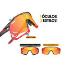 Óculos de Ciclismo 5 Lentes Fotocromático X-Tiger Modelo Phoenix™ (C03)