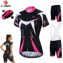 Conjunto de Ciclismo Feminino X-Tiger BellaRide™ – Camisa com Bretelle ou Bermuda