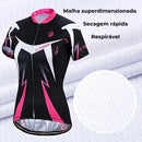 Conjunto de Ciclismo Feminino X-Tiger BellaRide™ – Camisa com Bretelle ou Bermuda