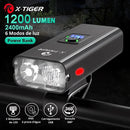 Farol de Bicicleta X-Tiger TurboLight 2400mAh com Power Bank