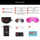 Óculos de Ciclismo 3 Lentes Fotocromático X-Tiger Modelo Vortex™ (C02)